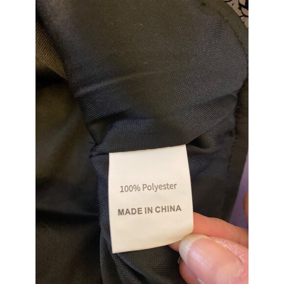 Maner Black Sequin High-Waisted Shorts 100% Polyester Size M - Picture 5 of 5